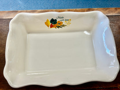 Multicolor Pioneer Woman Floral Scalloped Baker, 11"