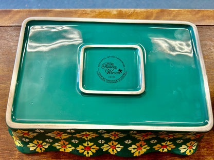 Multicolor Pioneer Woman Floral Scalloped Baker, 11"