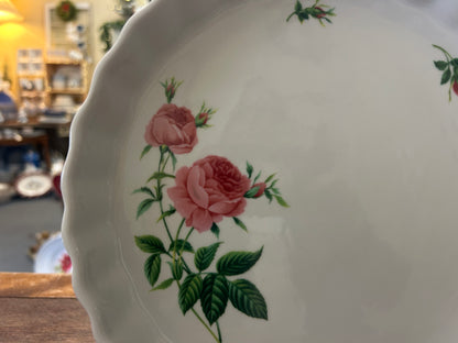 Pink & White Christineholm Rose Tart Pan, 9 1/2"