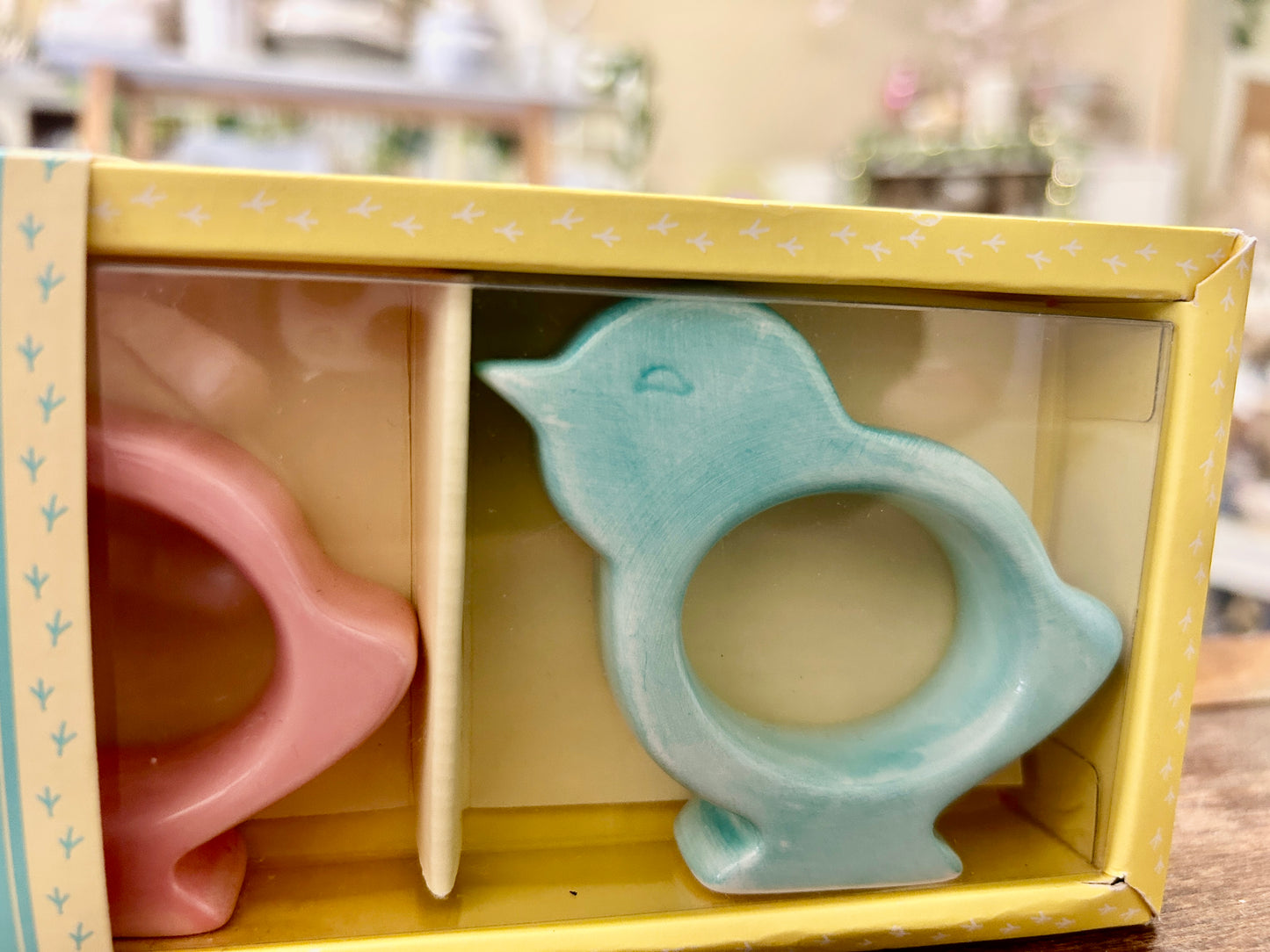 Multicolor Williams Sonoma NEW Chick Napkin Rings 4, 2 3/4"