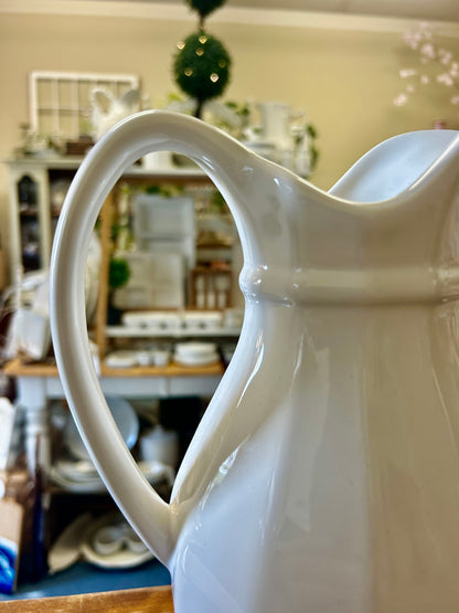 White Pfaltzgraff Vintage Heritage Pitcher, 10"
