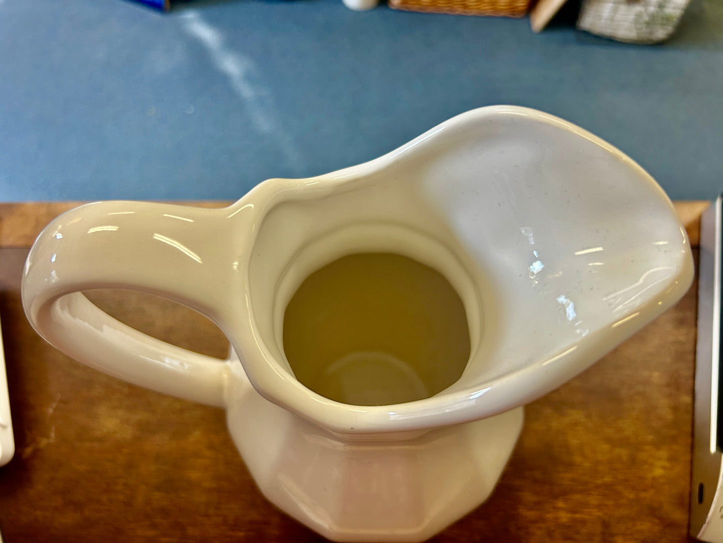 White Pfaltzgraff Vintage Heritage Pitcher, 10"