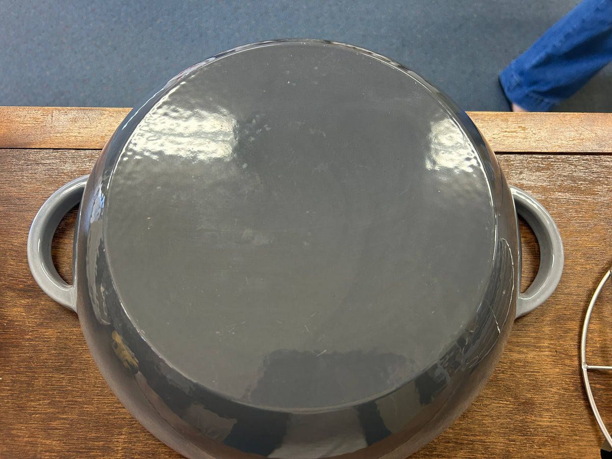 Cooks Essentials NEW 6 QT Gray Dutch Oven, 6 QT