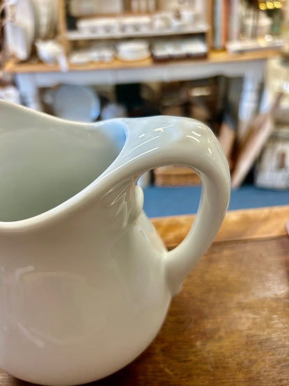 Two's Company White Pitcher, 6"