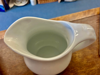 Two's Company White Pitcher, 6"