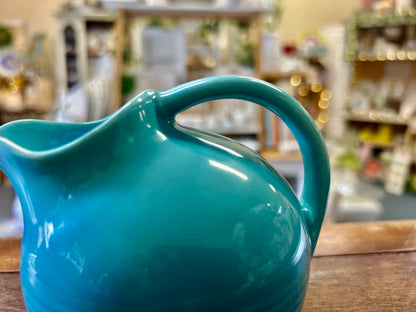Blue Fiestaware Vintage Ball Creamer, 3 1/2"