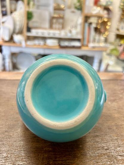 Blue Fiestaware Vintage Ball Creamer, 3 1/2"
