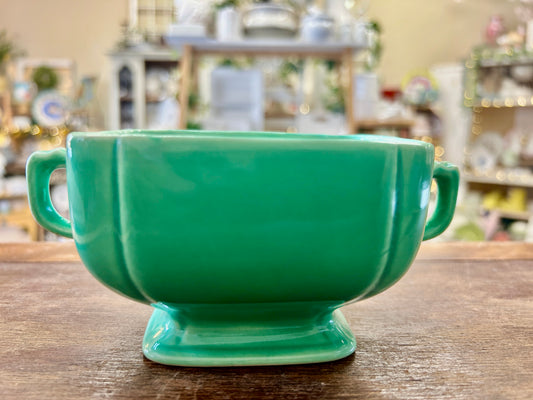 Fiestaware Vintage Green Sugar 2 Handles, 6"
