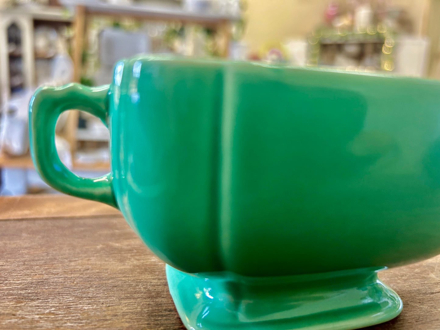 Fiestaware Vintage Green Sugar 2 Handles, 6"