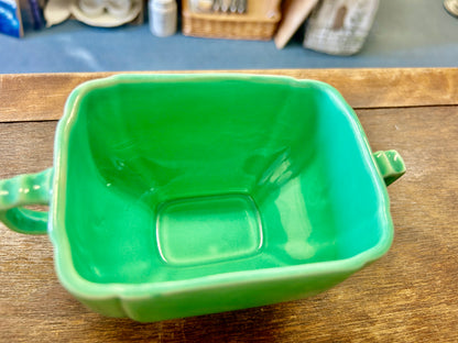 Fiestaware Vintage Green Sugar 2 Handles, 6"