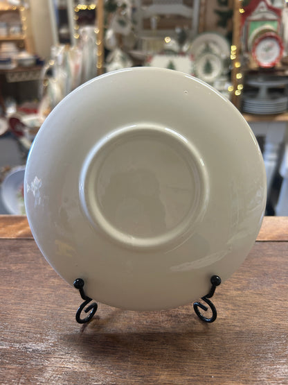 Blue & White Marcrest Swiss Alpine Chalet Saucer Plate, 5 3/4"