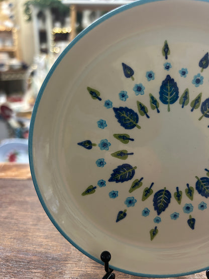 Blue & White Marcrest Swiss Alpine Chalet Plate, 6 1/4"