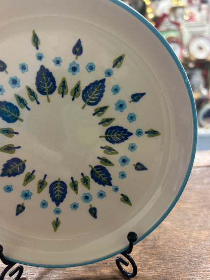 Blue & White Marcrest Swiss Alpine Chalet Plate, 6 1/4"