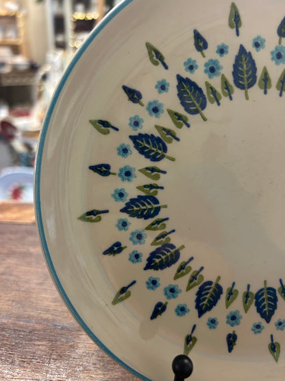 Blue & White Marcrest Swiss Alpine Chalet Plate, 7 1/2"