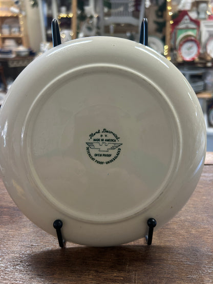 Blue & White Marcrest Swiss Alpine Chalet Plate, 7 1/2"
