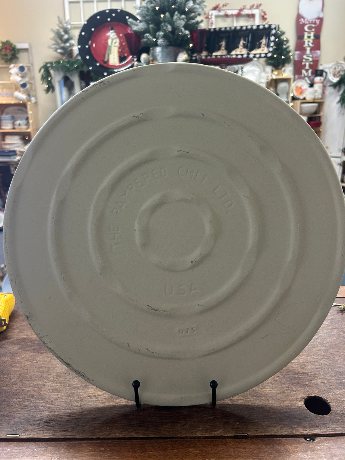 Natural Pampered Chef 15" Round Baking Stone, 15"