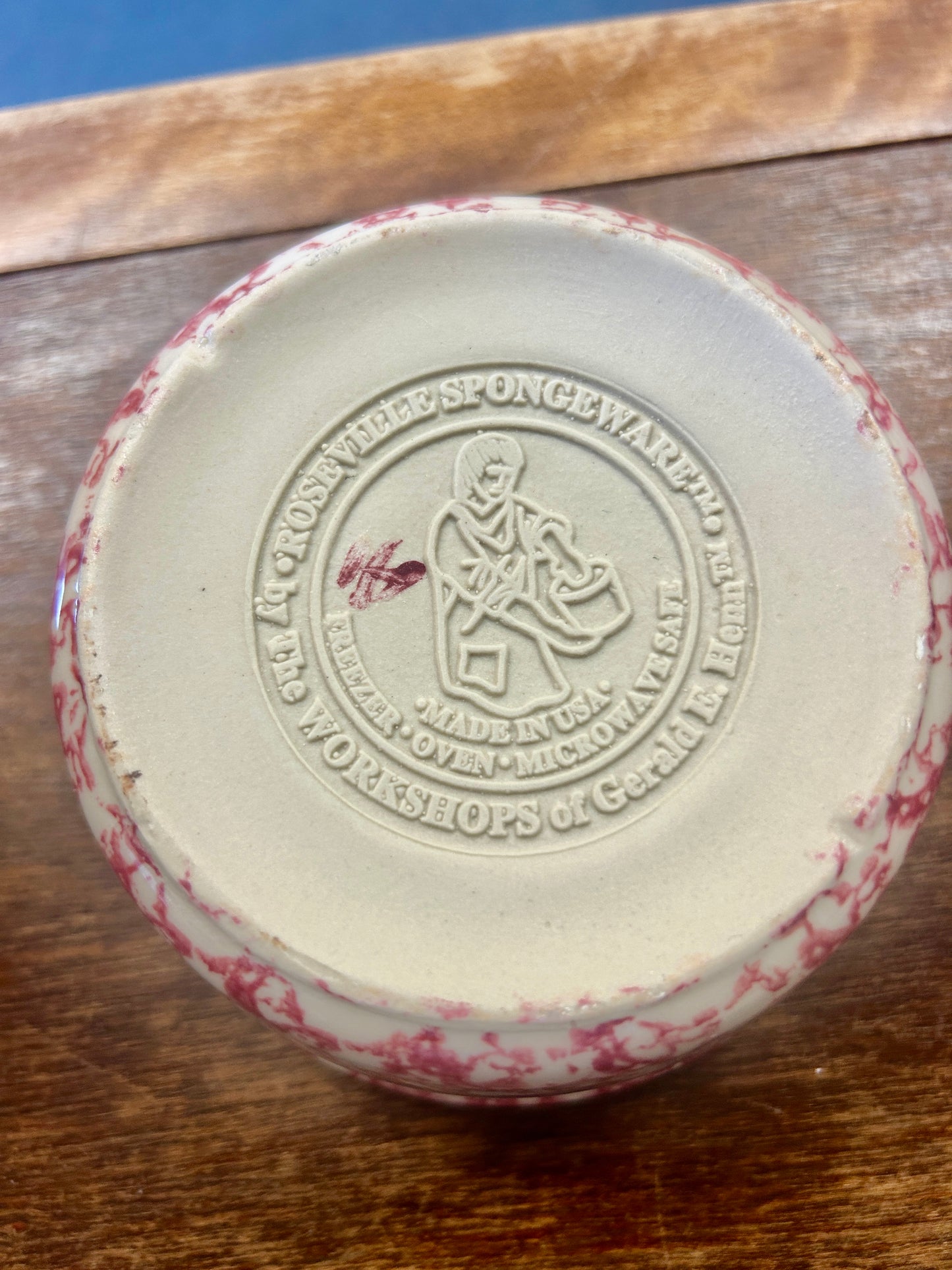 Pink Workshops of Gerald E Henn Pink Sponge Bowl USA, 5"