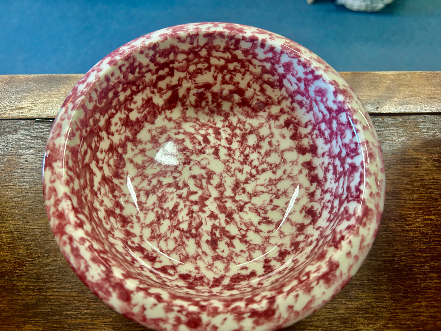 Pink Workshops of Gerald E Henn Pink Sponge Bowl USA, 6 1/2"
