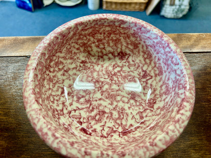 Pink Workshops of Gerald E Henn Pink Sponge Bowl USA, 6 1/2"