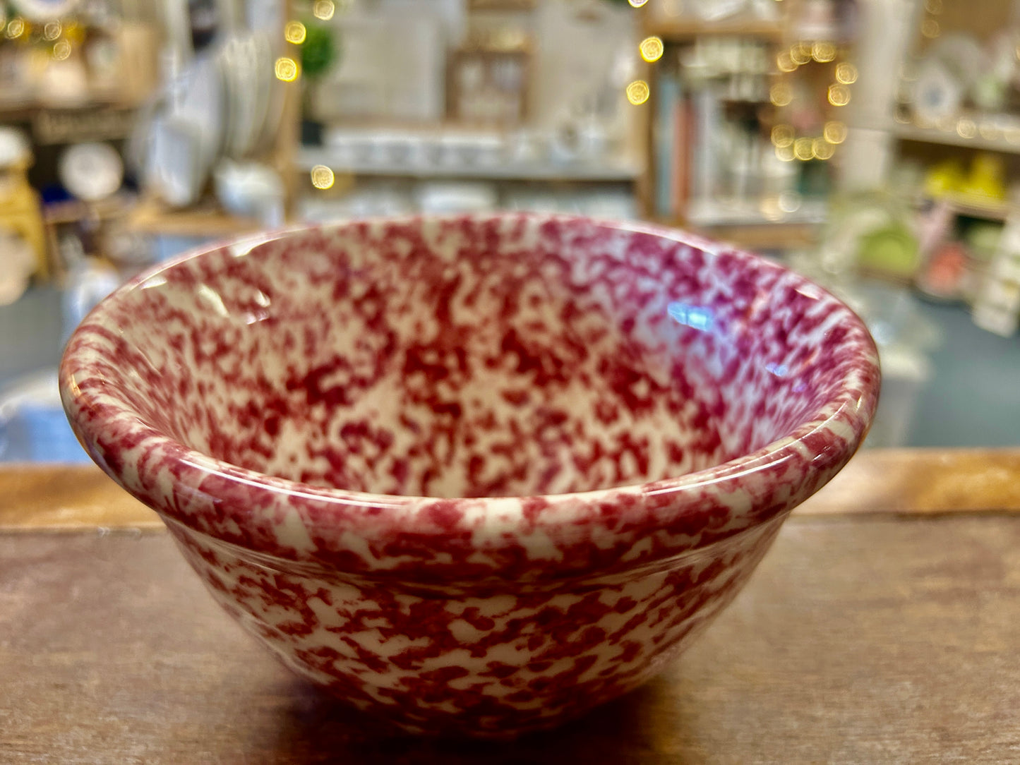 Pink Workshops of Gerald E Henn Pink Sponge Bowl USA, 6"