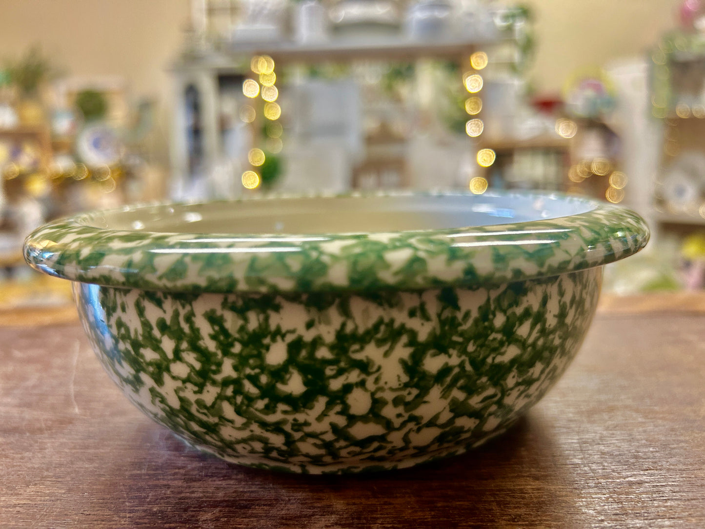 Green Workshops of Gerald E Henn Tree Sponge Bowl USA, 6 1/2"