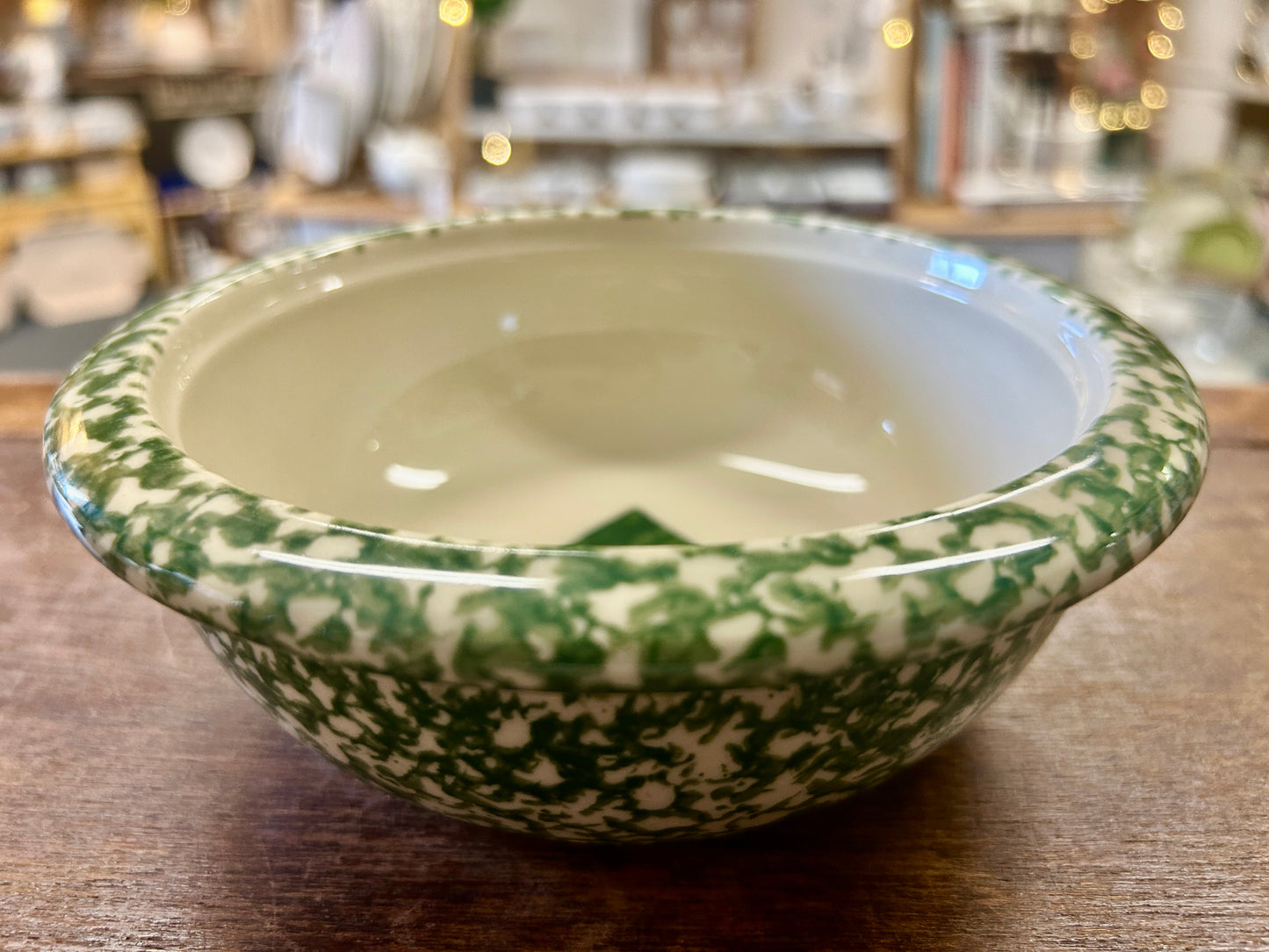 Green Workshops of Gerald E Henn Tree Sponge Bowl USA, 6 1/2"