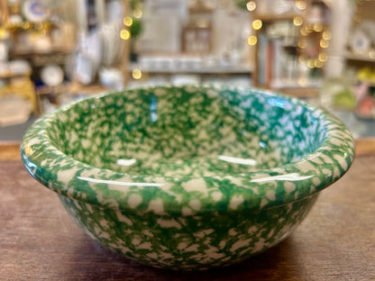 Green Workshops of Gerald E Henn Green Sponge Bowl USA, 6 1/2"