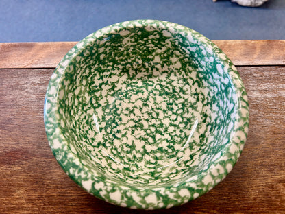 Green Workshops of Gerald E Henn Green Sponge Bowl USA, 6 1/2"