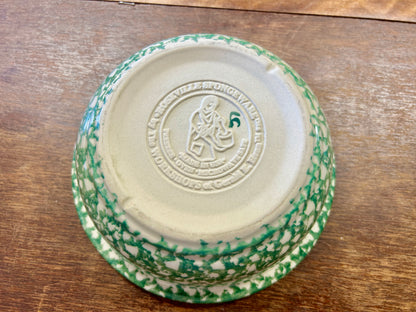 Green Workshops of Gerald E Henn Green Sponge Bowl USA, 6 1/2"