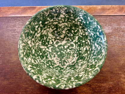 Green Workshops of Gerald E Henn Green Sponge Bowl USA., 6"