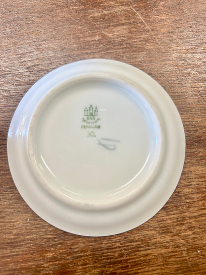 Gray Bing & Grondahl Falling Leaves Plate Denmark, 3 1/2"