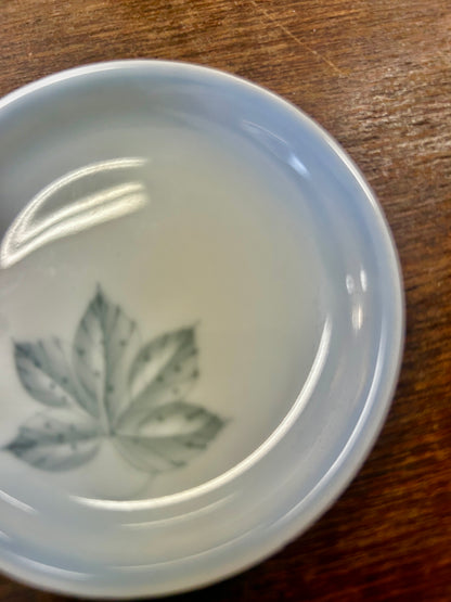 Gray Bing & Grondahl Falling Leaves Plate Denmark, 3 1/2"