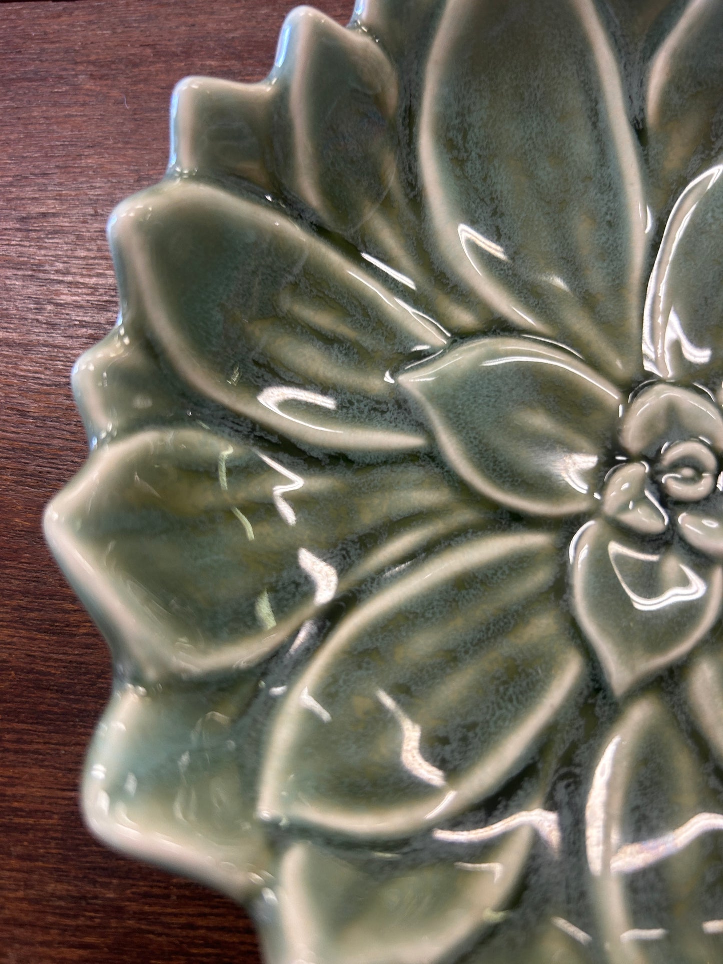 Green Williams Sonoma Green Succulent Plate, 6"