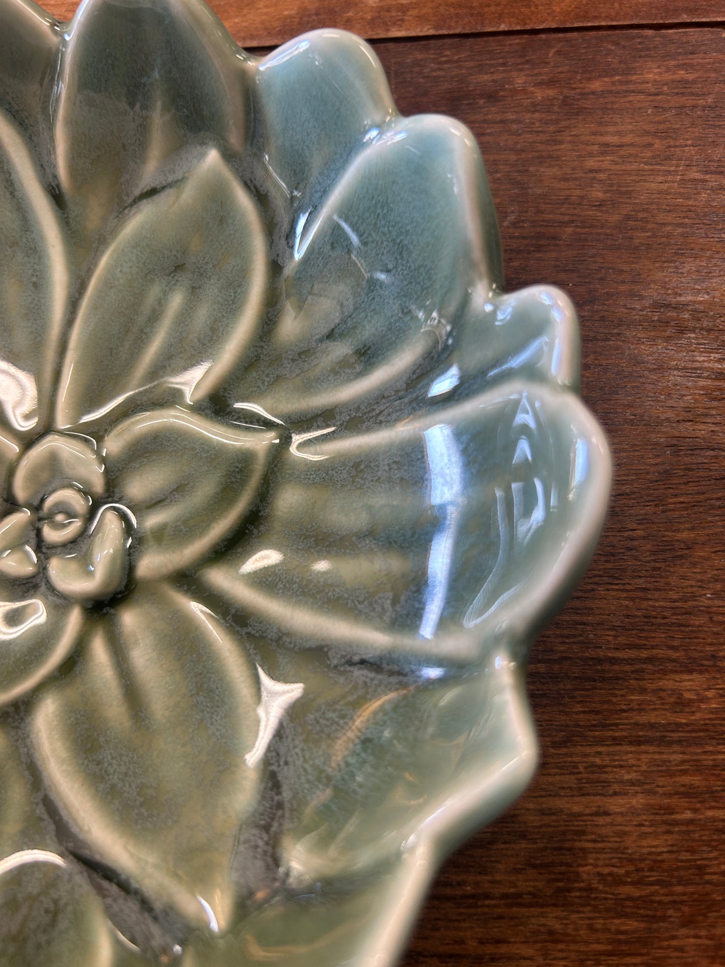 Green Williams Sonoma Green Succulent Plate, 6"