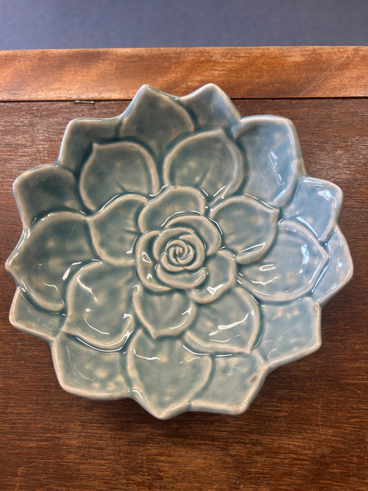 Blue Williams Sonoma Blue Succulent Plate, 6"