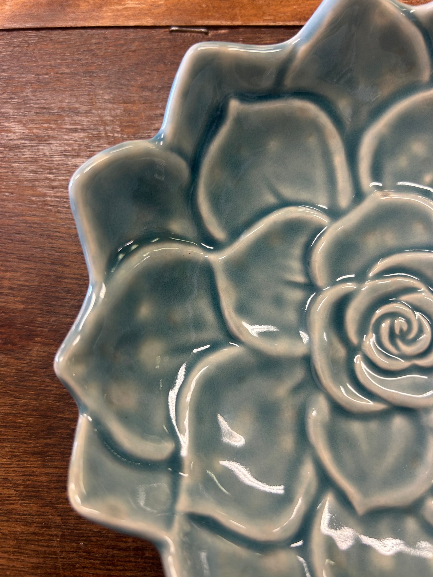 Blue Williams Sonoma Blue Succulent Plate, 6"