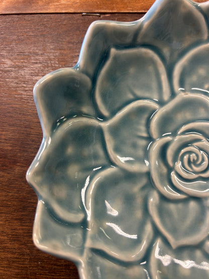 Blue Williams Sonoma Blue Succulent Plate, 6"