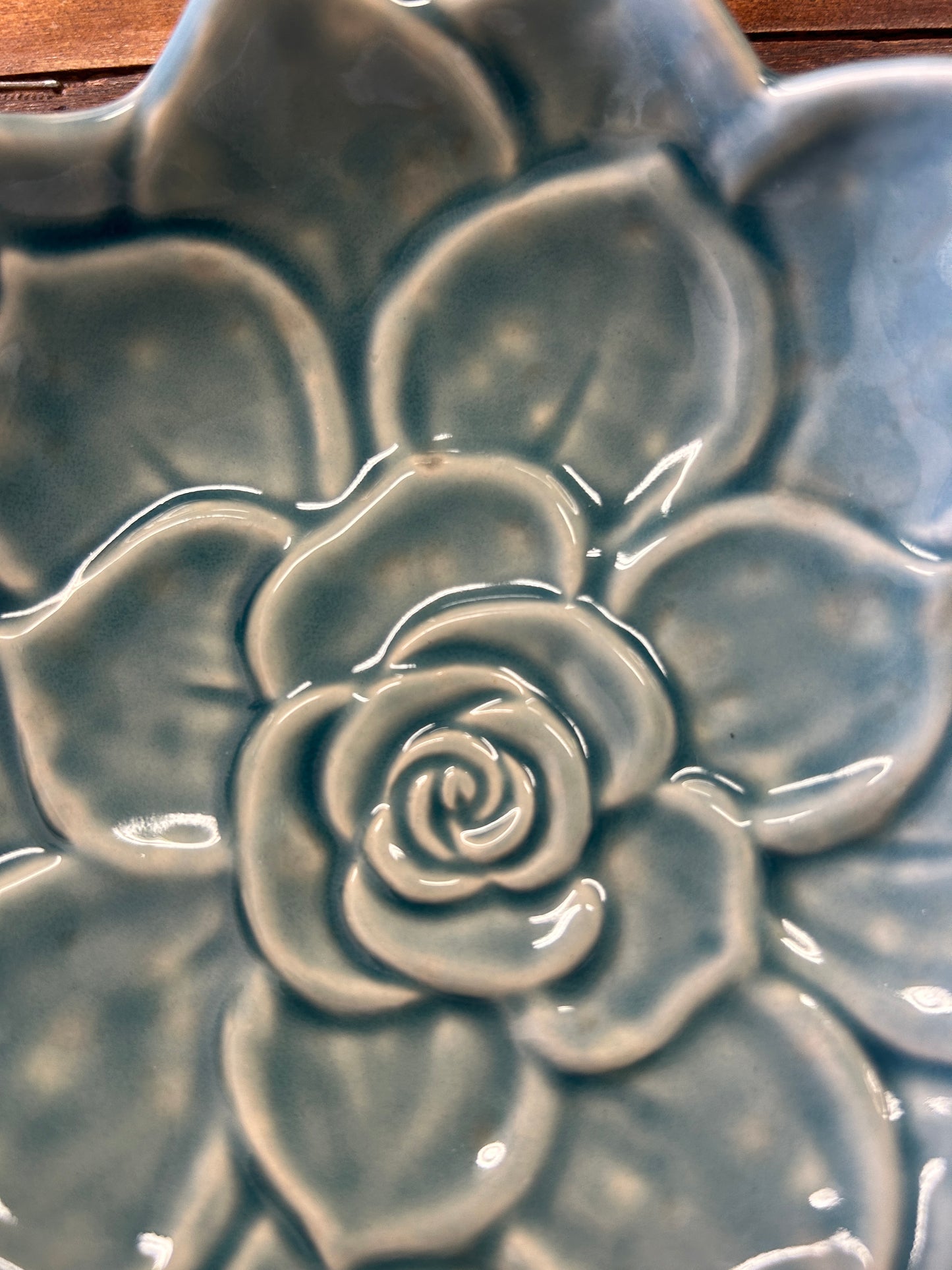 Blue Williams Sonoma Blue Succulent Plate, 6"