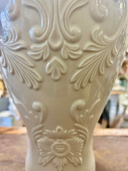 Cream Lenox Large Georgian Vase, 15 1/2"