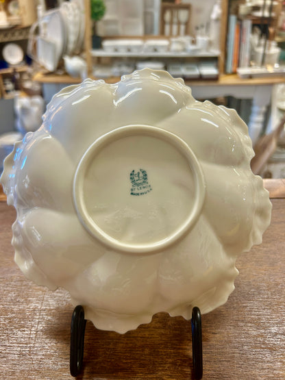 Cream Lenox Oyster Platter, 7 1/4"