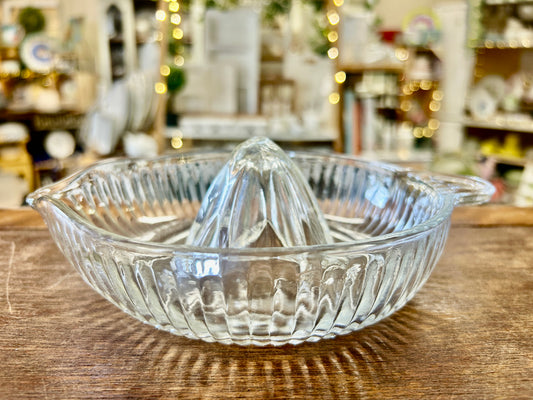 Clear  Vintage Glass Juicer, 8"