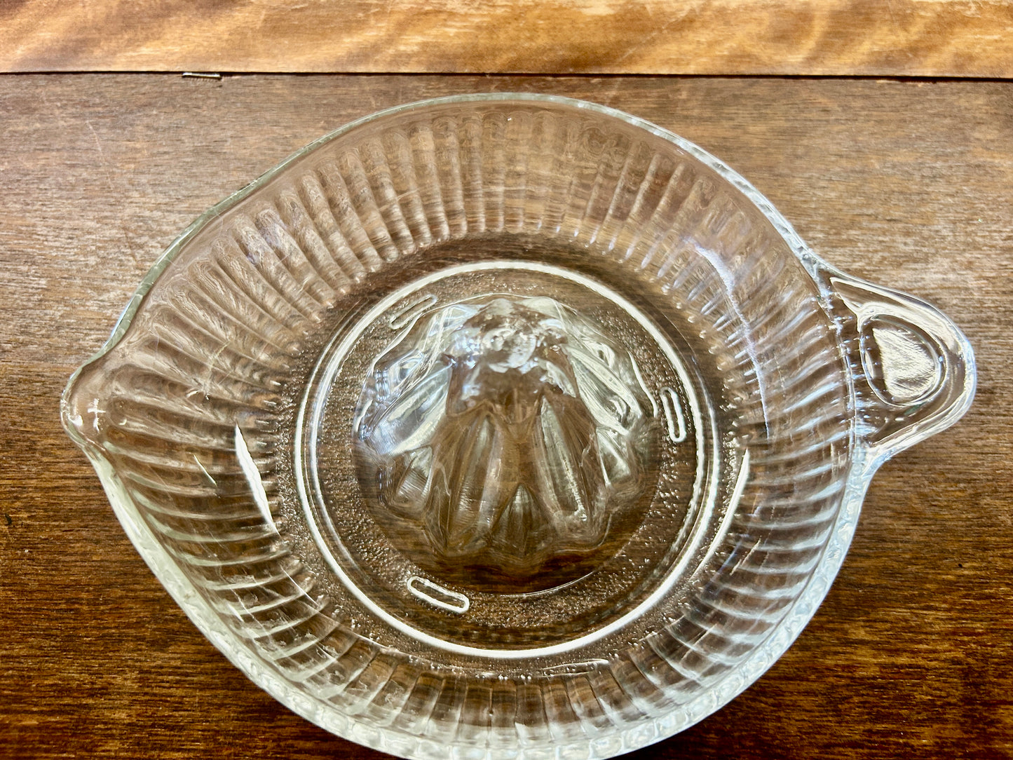 Clear  Vintage Glass Juicer, 8"