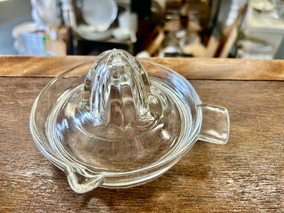 Clear  Vintage Glass Juicer, 5 1/4"