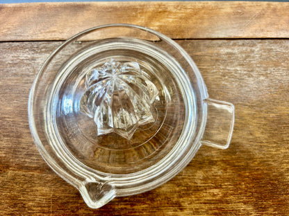 Clear  Vintage Glass Juicer, 5 1/4"