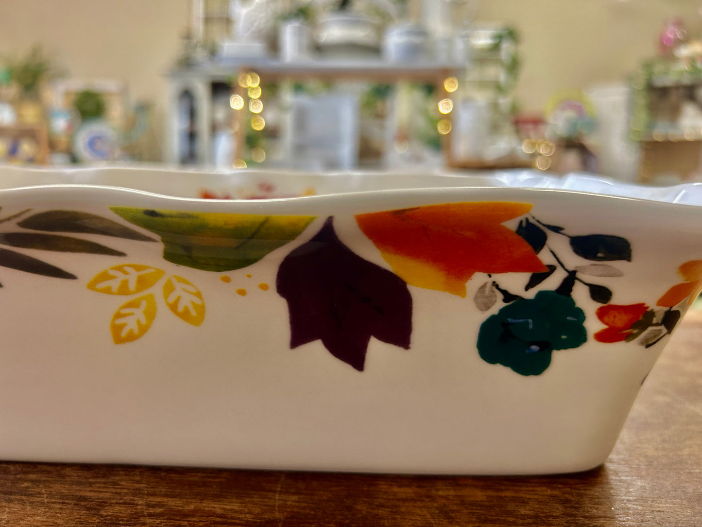 Multicolor Pioneer Woman Timeless Floral Rectangle Baker, 12"