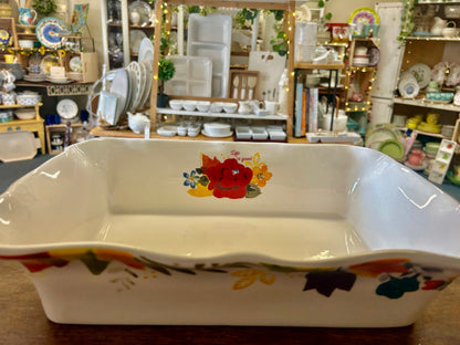 Multicolor Pioneer Woman Timeless Floral Rectangle Baker, 12"