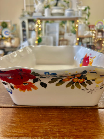 Multicolor Pioneer Woman Timeless Floral Rectangle Baker, 12"