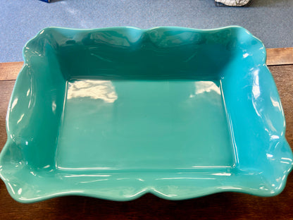 Teal Pioneer Woman Teal Rectangle Baker, 12"