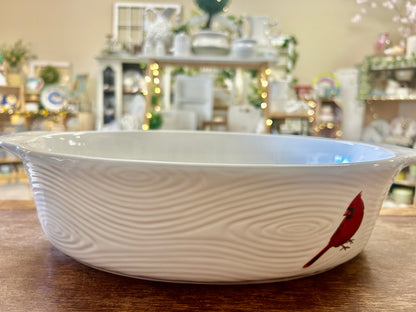 White Temptations RARE Woodland Cardinal 3 QT, 3 QT