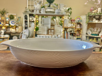 White Temptations Woodland 3 QT Oval Baker, 3 QT